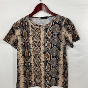 Pretty little thing Snake print T-Shirt